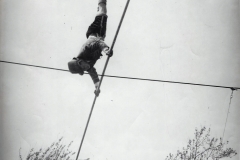 Herman Cepler solo - handstand on a balancing pole on ther wire